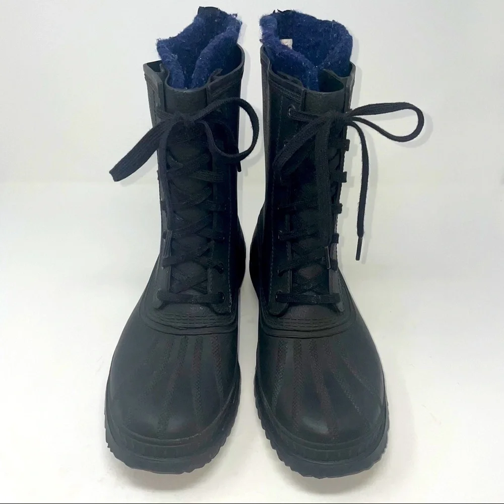 Vintage Sorel Canada Rubber Boots – Wool Lined, Black, Men's Size 7